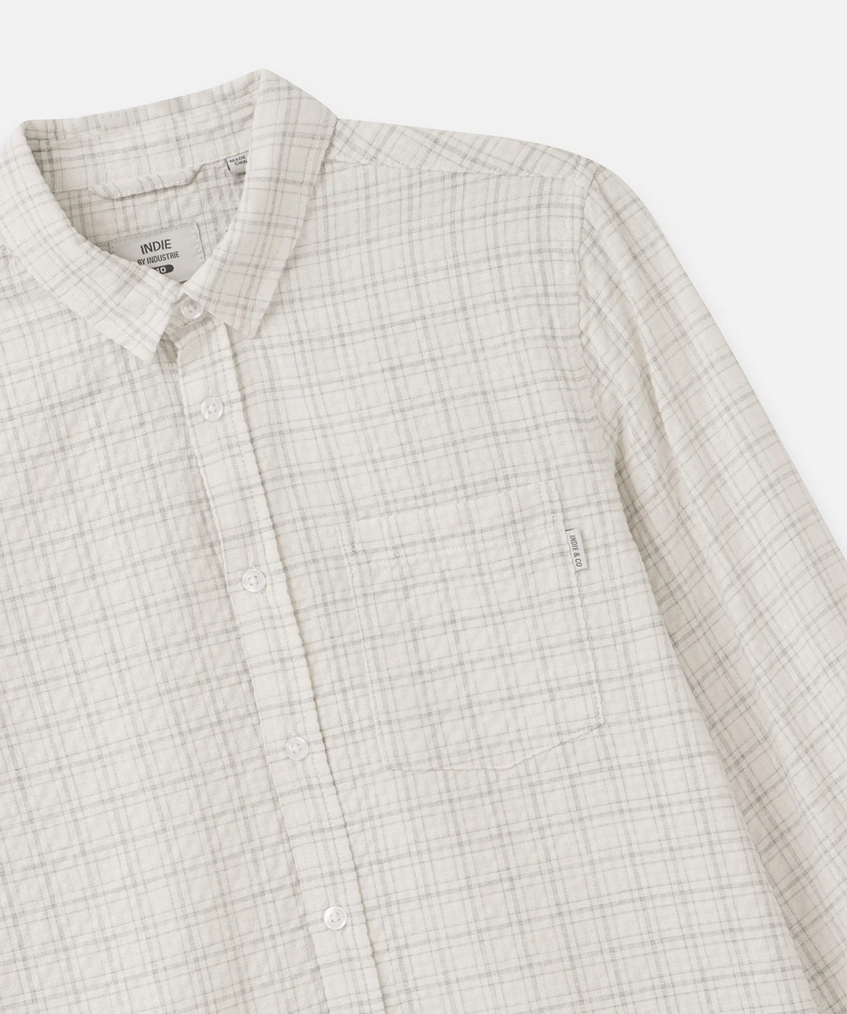 The Oswald Ls Shirt - Stone Combo - Image 3