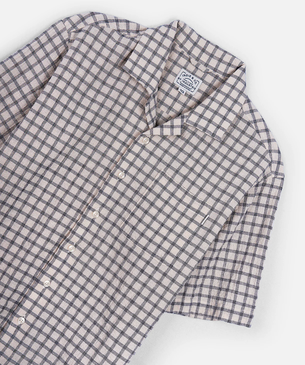 The Torrente S/s Shirt - Stone/Navy - Image 3
