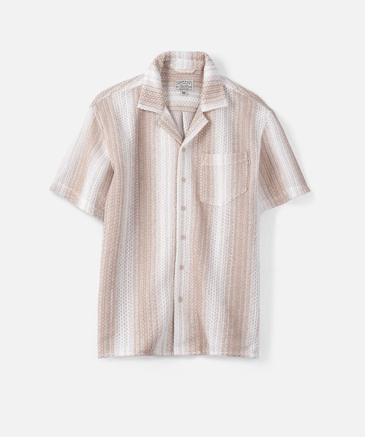 The Lagos S/s Shirt - Mustard/Off White
