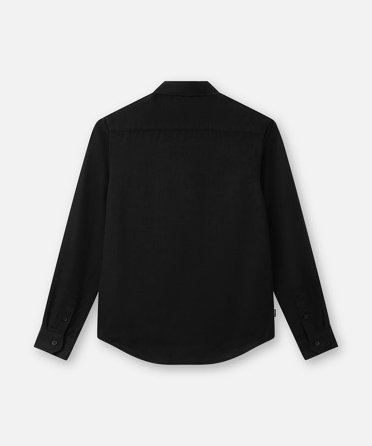 The Lawson Textured L/s Shirt - Black - Image 3