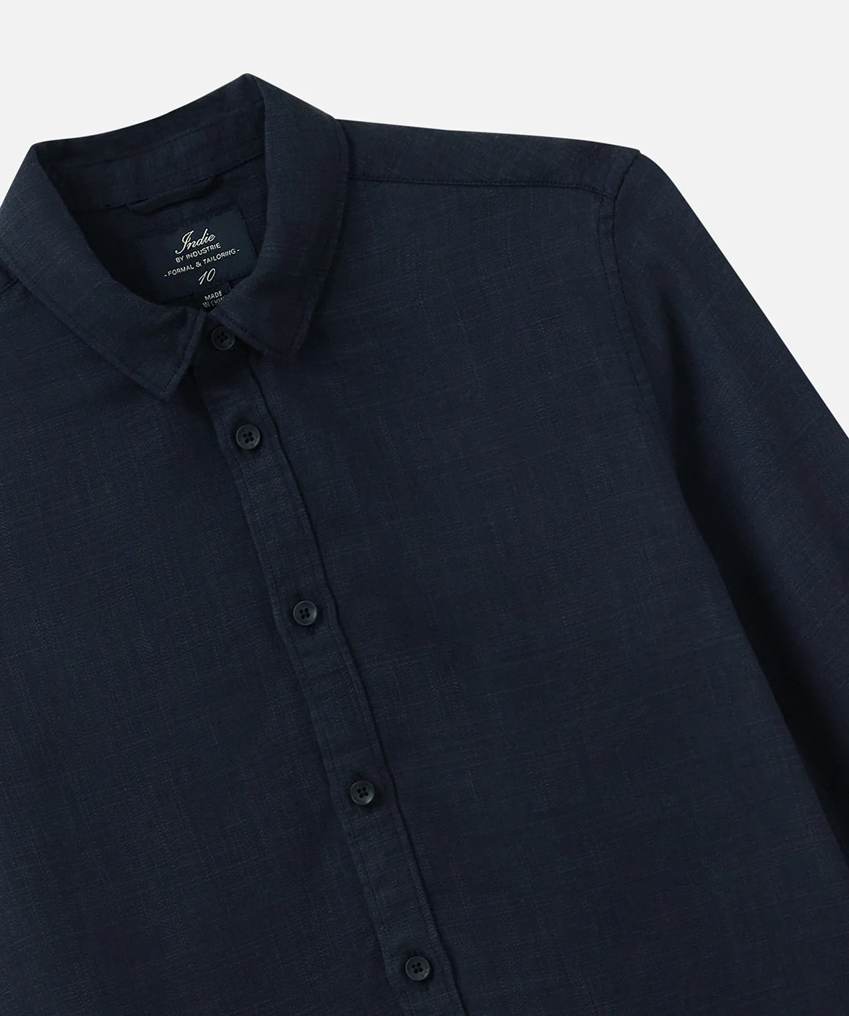 The Lawson Textured L/s Shirt - Navy - Image 2