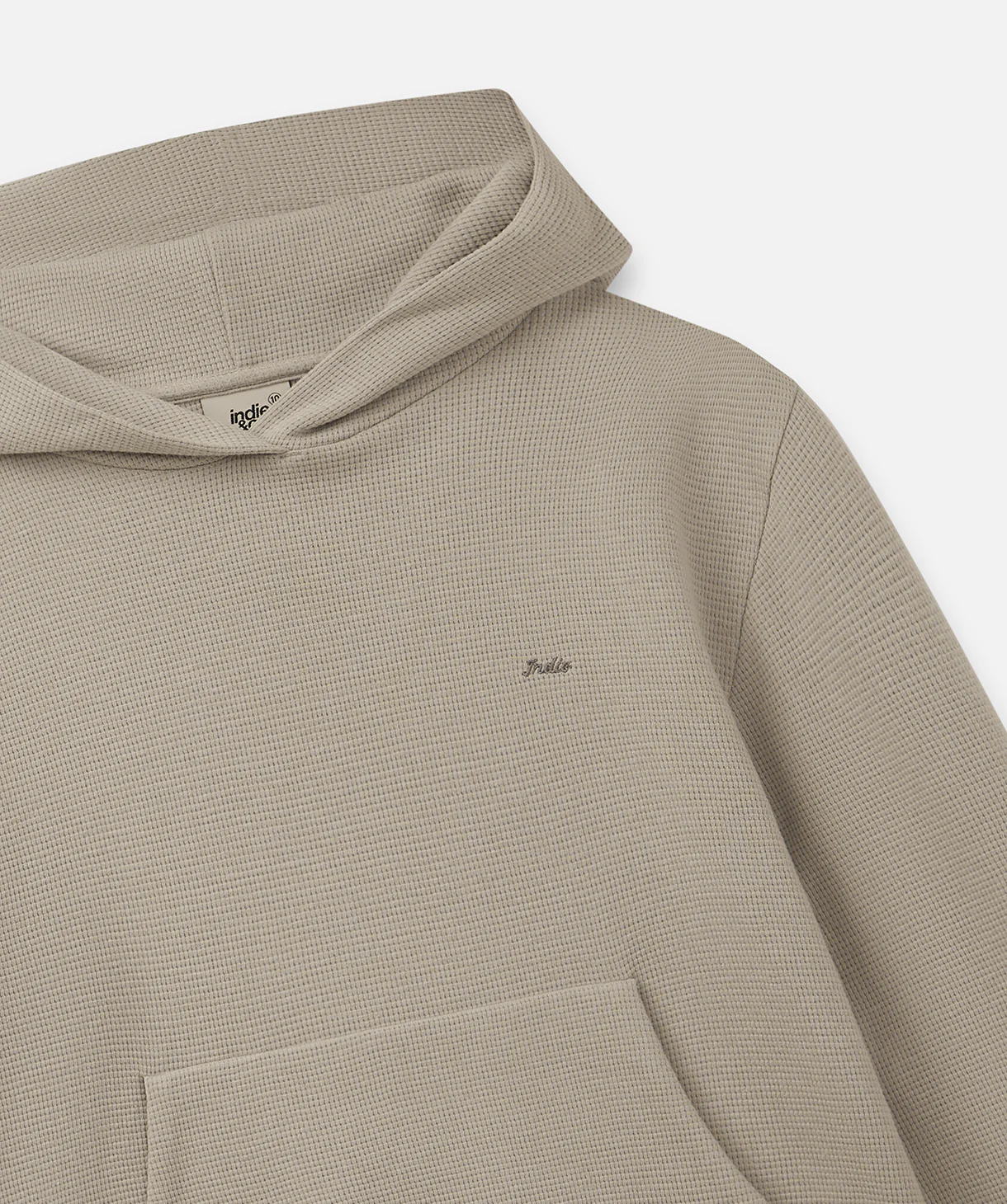 The Jackson Waffle Hoodie - Mushroom - Image 3
