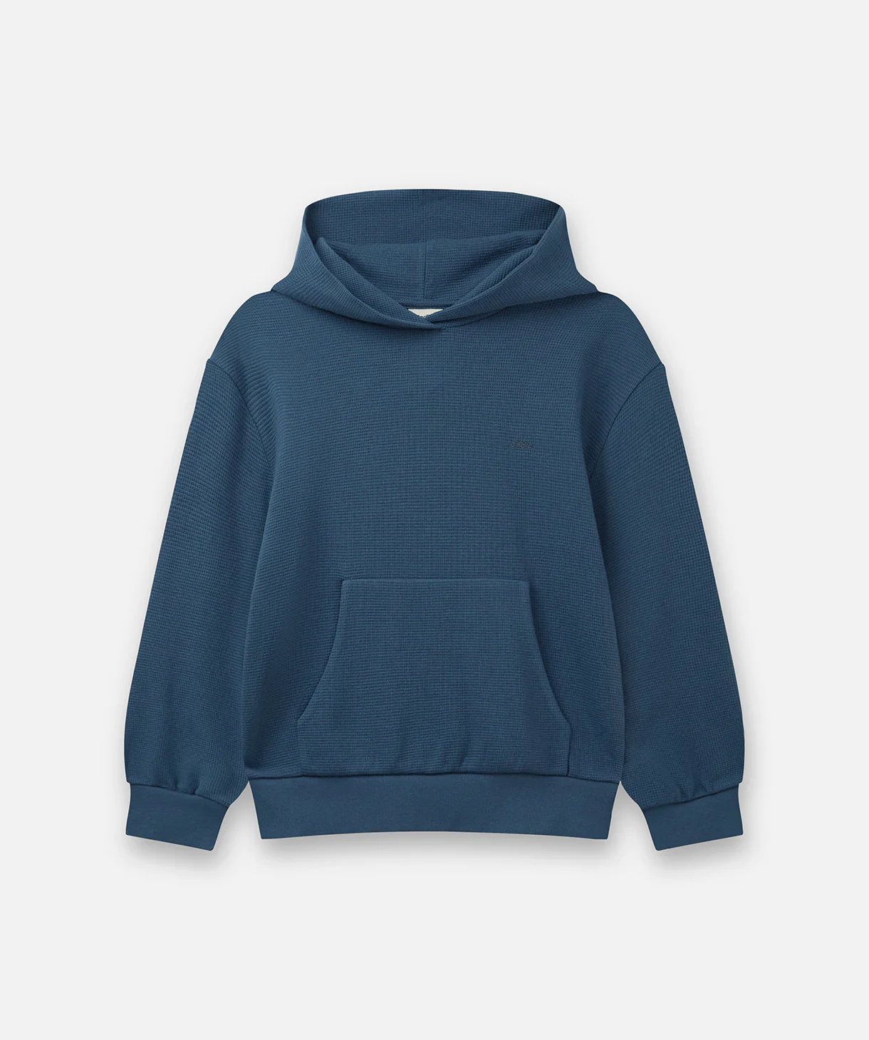 The Jackson Waffle Hoodie - Wash Ocean