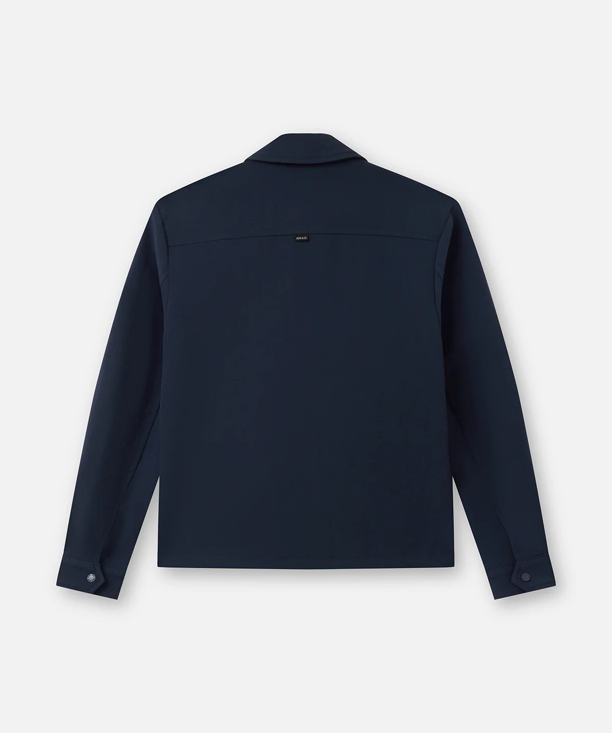 The Indie Lusso Bomber Jacket - Mid Navy - Image 4