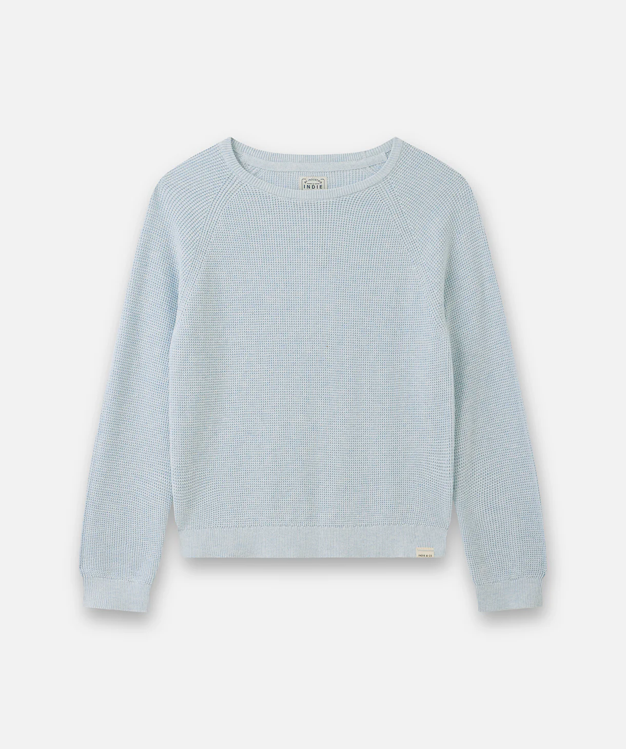 The Summit Raglan Knit - Sky Marle