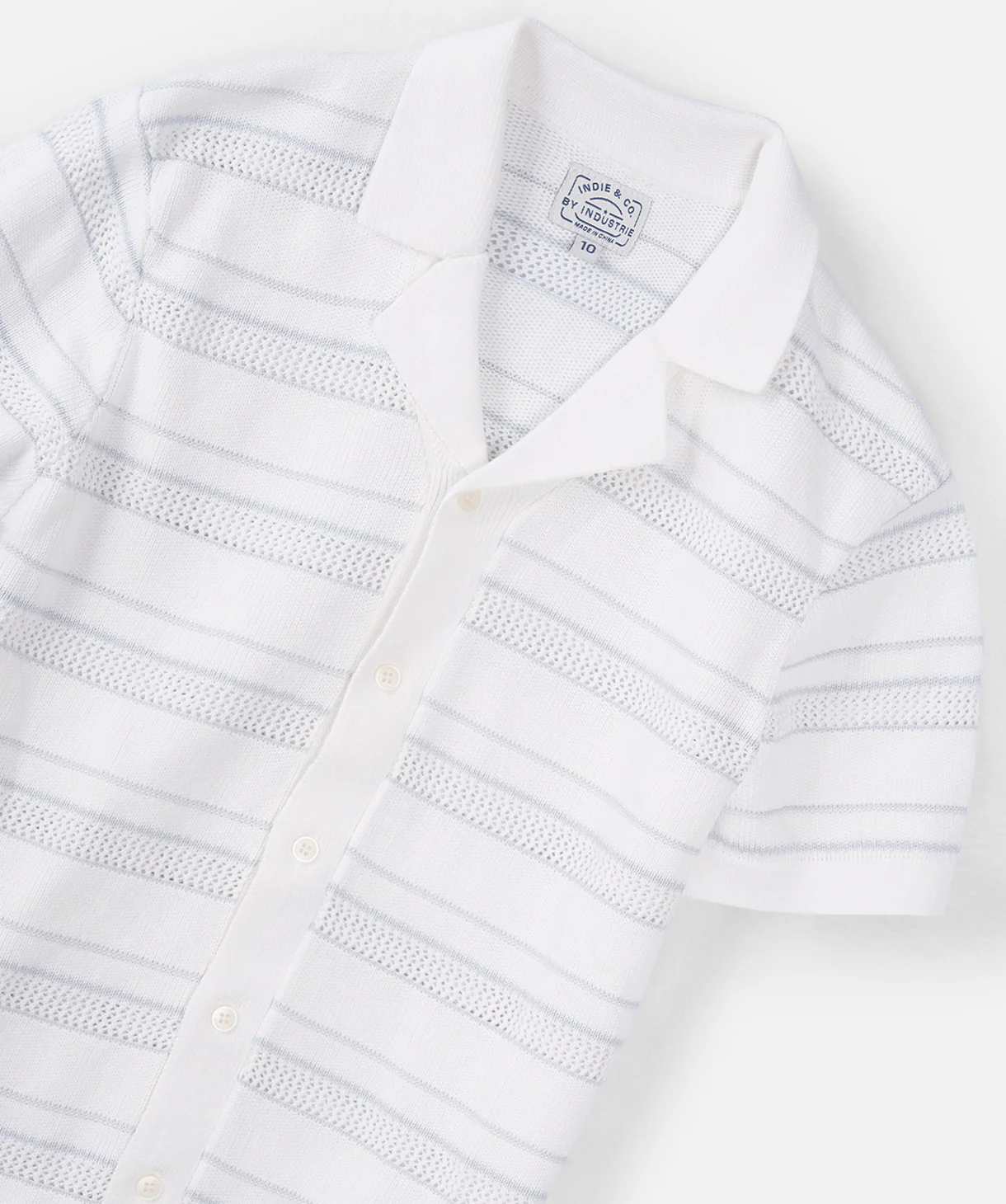 The Atlantic S/s Shirt - Chalk/ Arctic - Image 2
