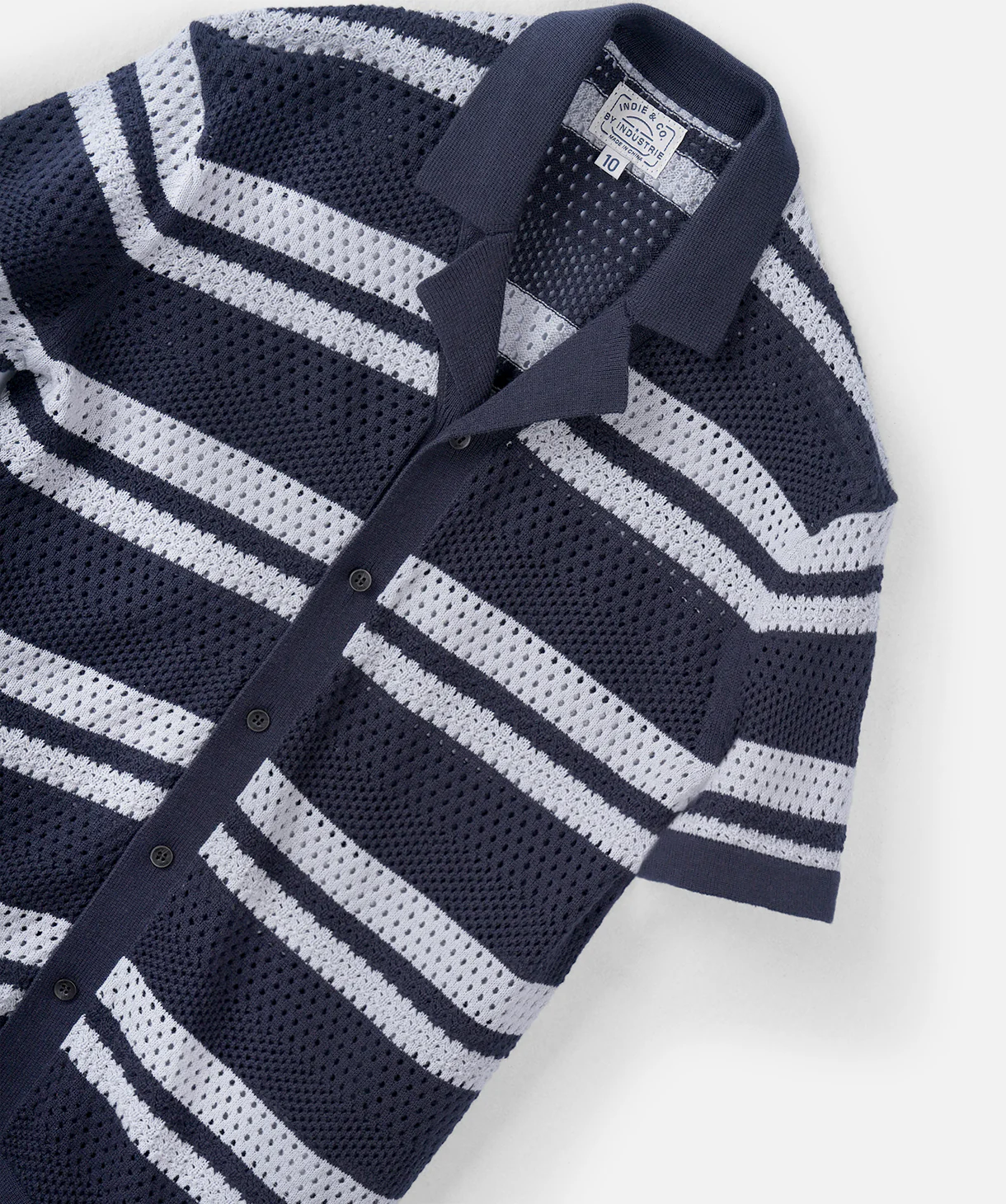 The Empire S/s Shirt - Navy/Ocean Blue - Image 2