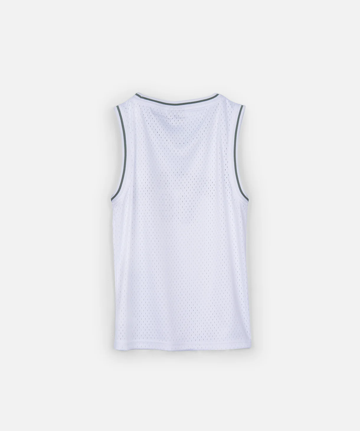 The Full Court Singlet - Off White/Green - Image 3