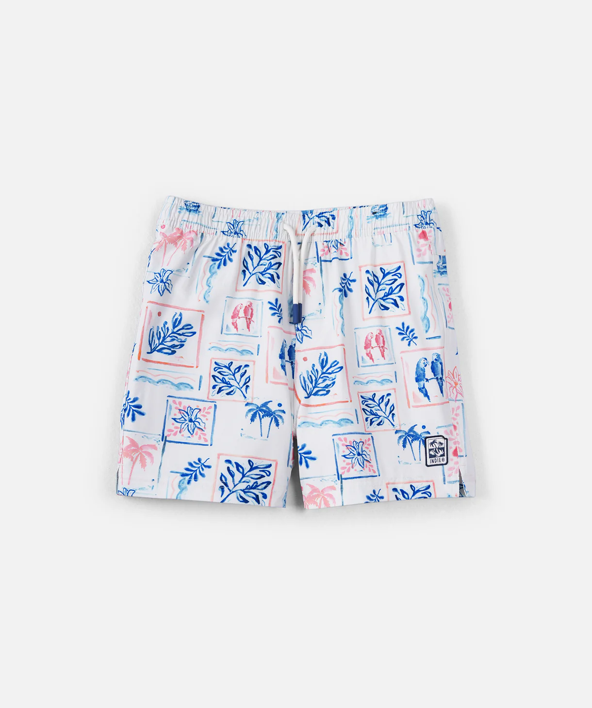 The Riviera Swim Trunk - Lt Blue/Multi