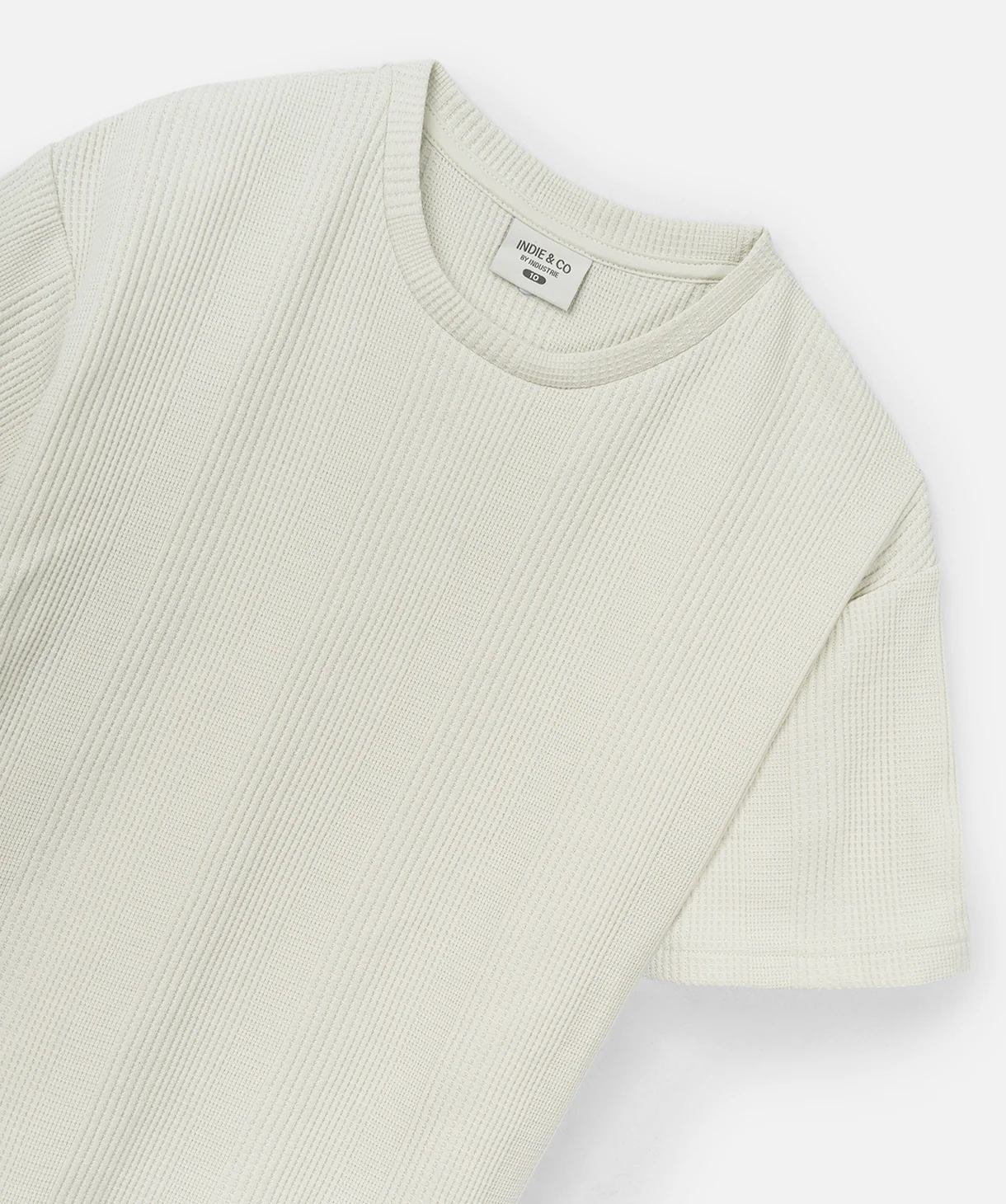 The Veneto Waffle Tee - Glacier - Image 2