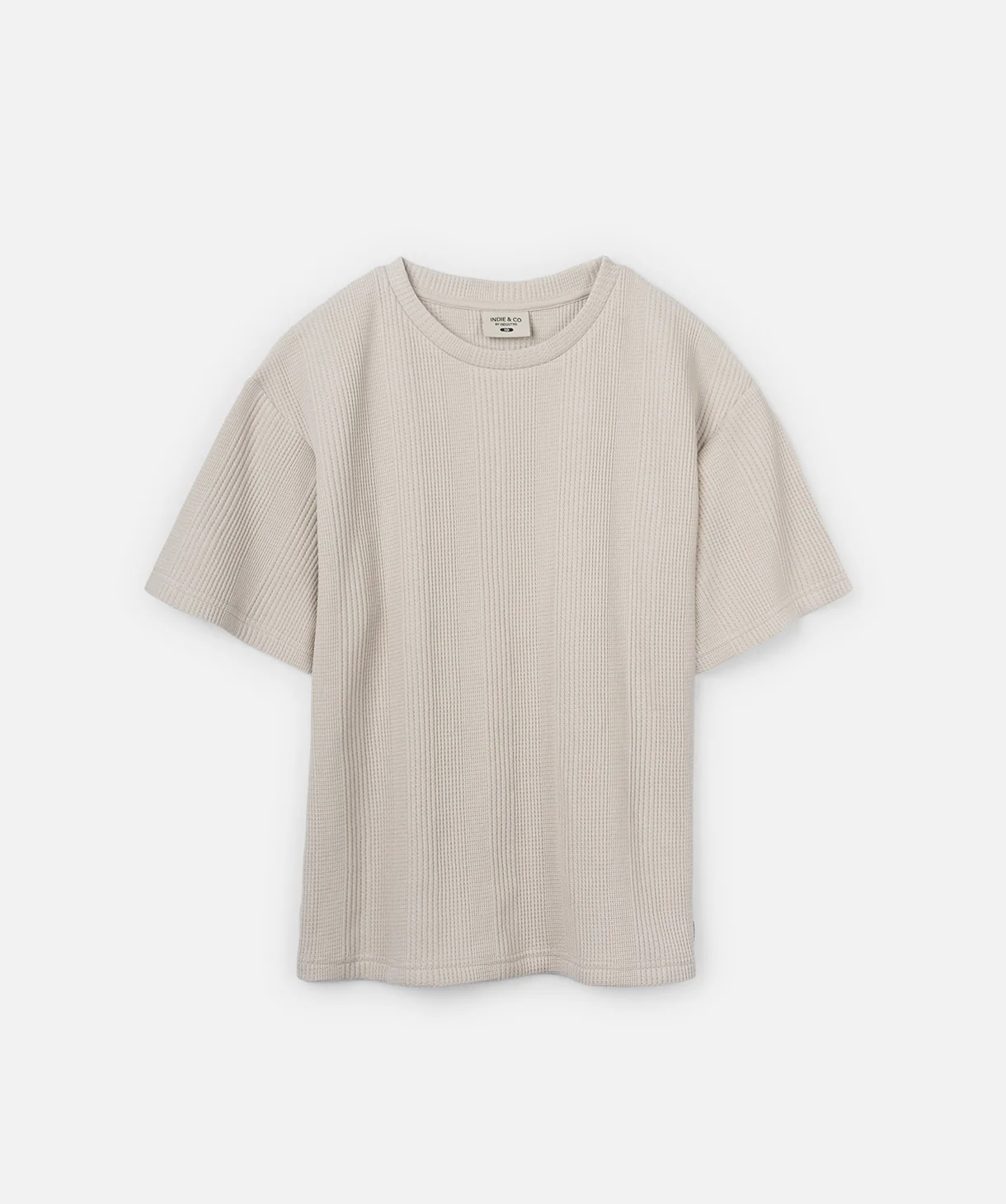 The Veneto Waffle Tee - Mushroom