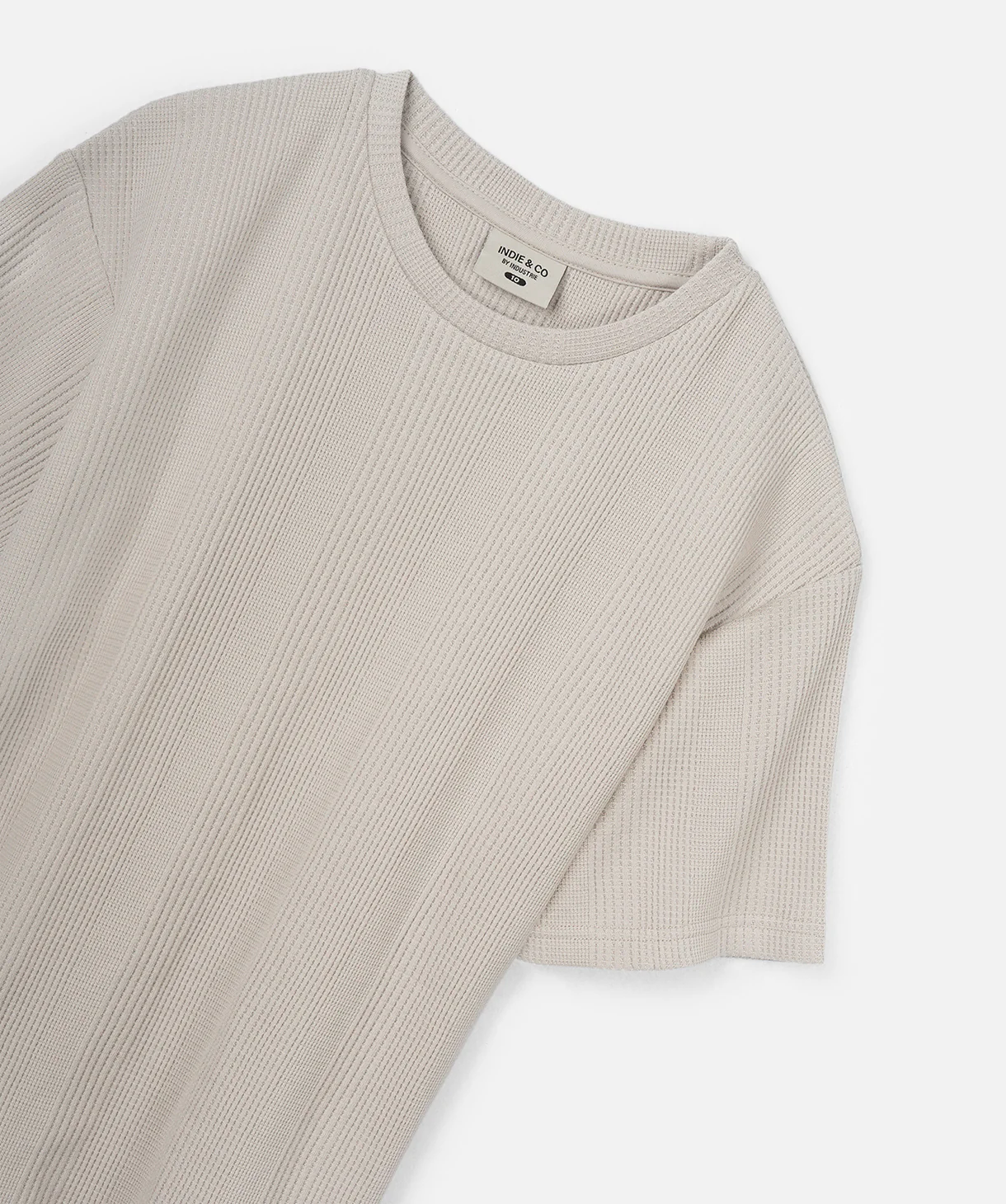 The Veneto Waffle Tee - Mushroom - Image 2