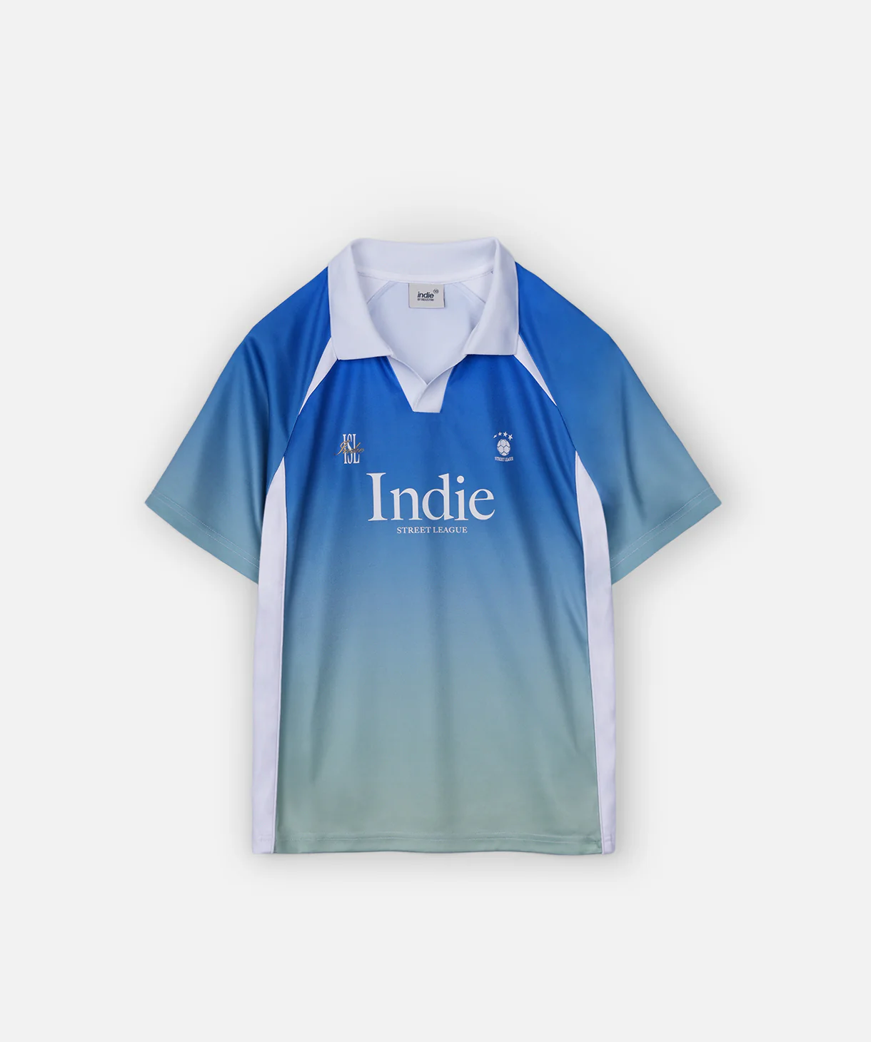 The Fresno Jersey Tee - Blue Multi