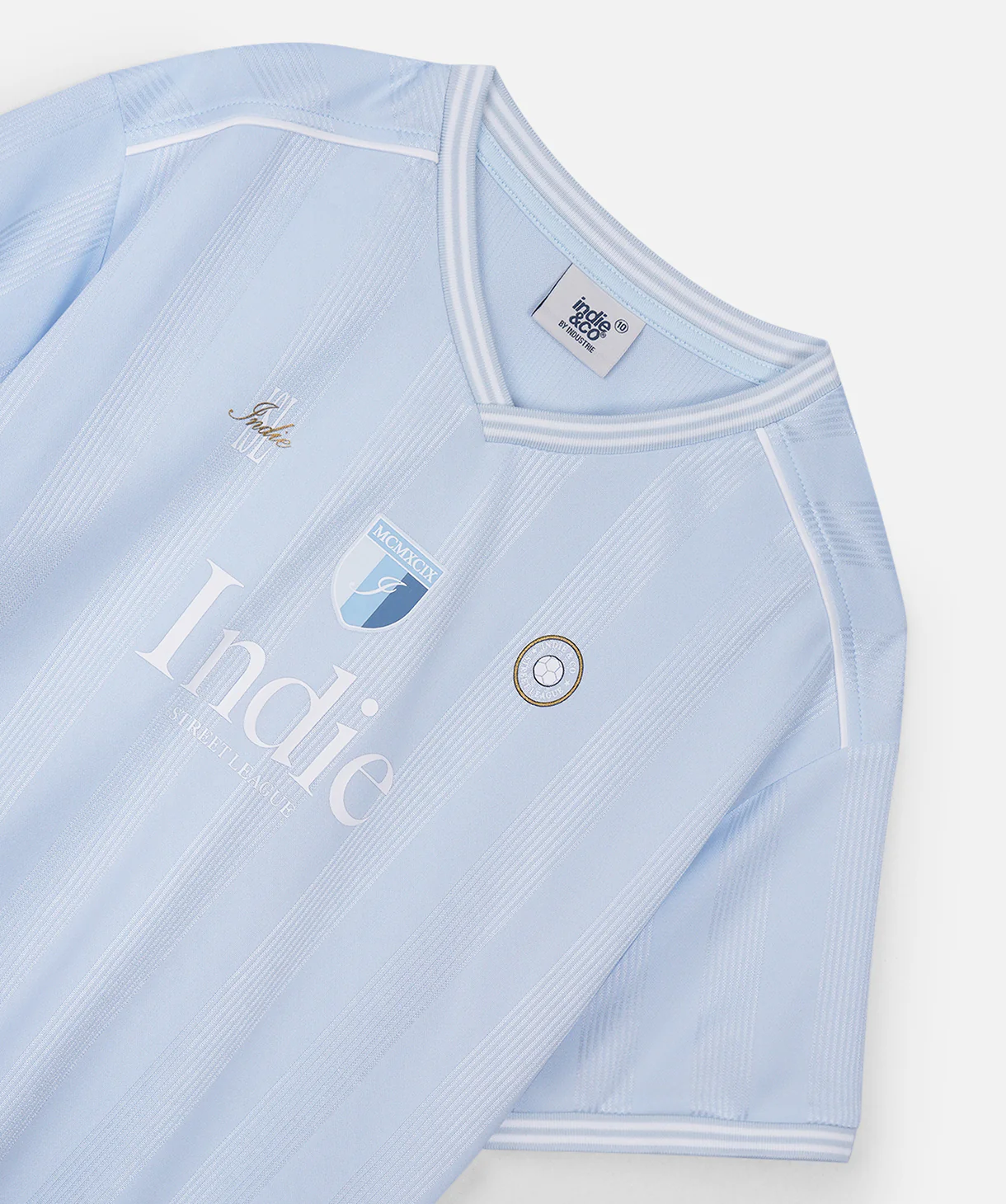 The Arena Jersey Tee - Lt Blue - Image 3