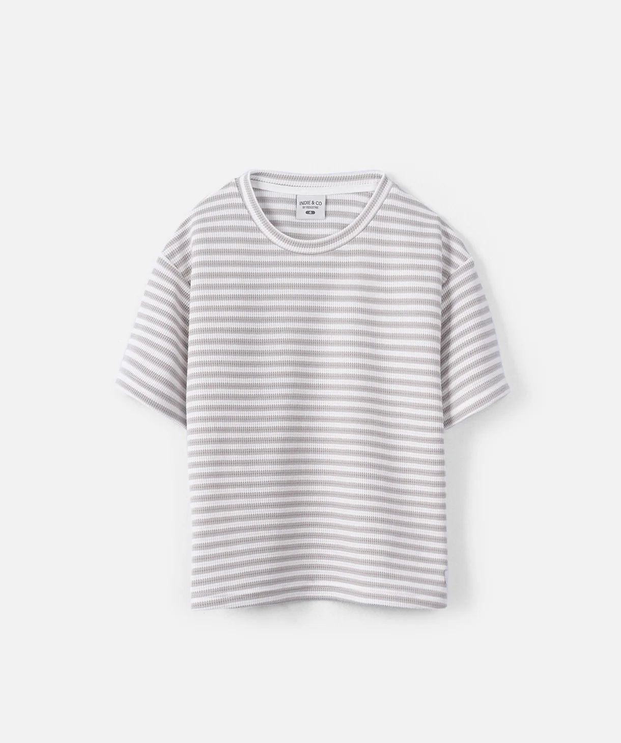 The Bergen Tee - White/Mushroom