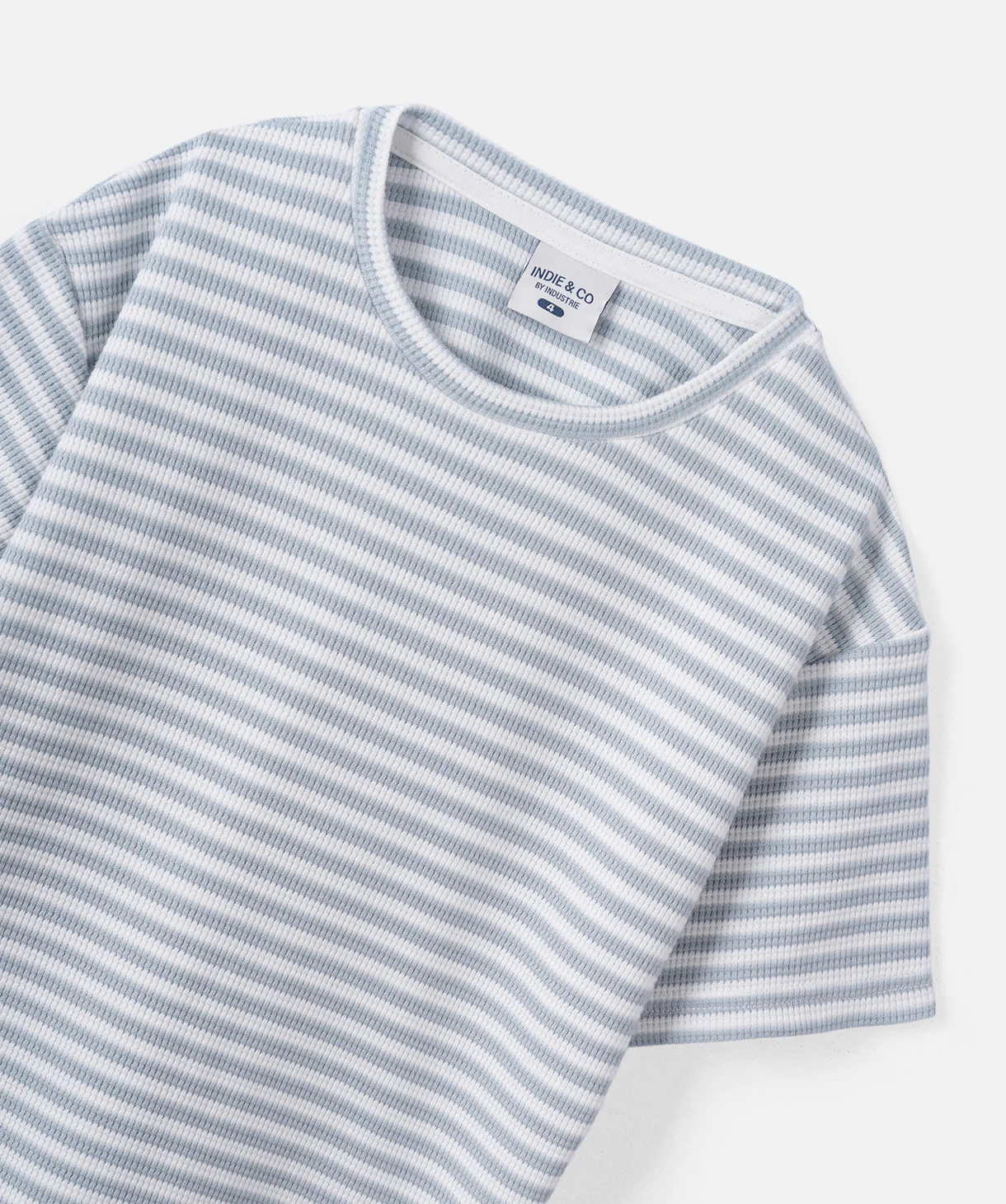 The Bergen Tee - White/Steel - Image 2