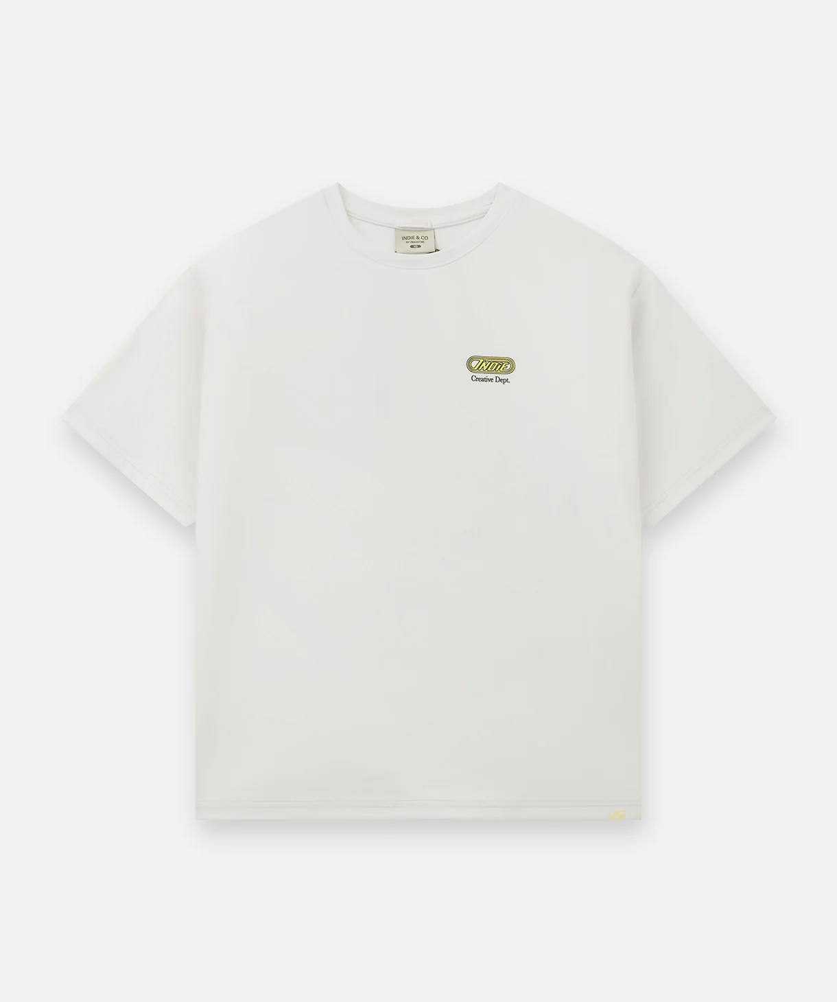 The Avenue Tee - White/Pale Yellow