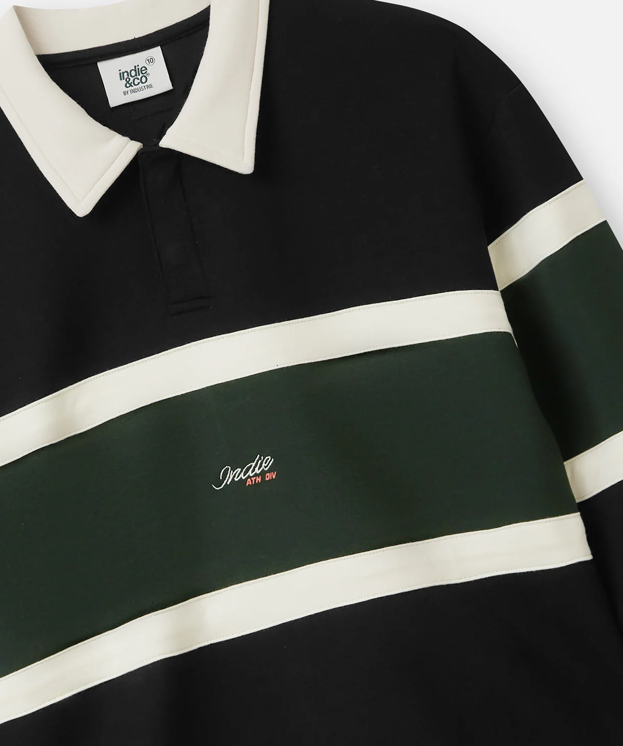 The Getty Tracktop - Black Forest/Ecru - Image 3